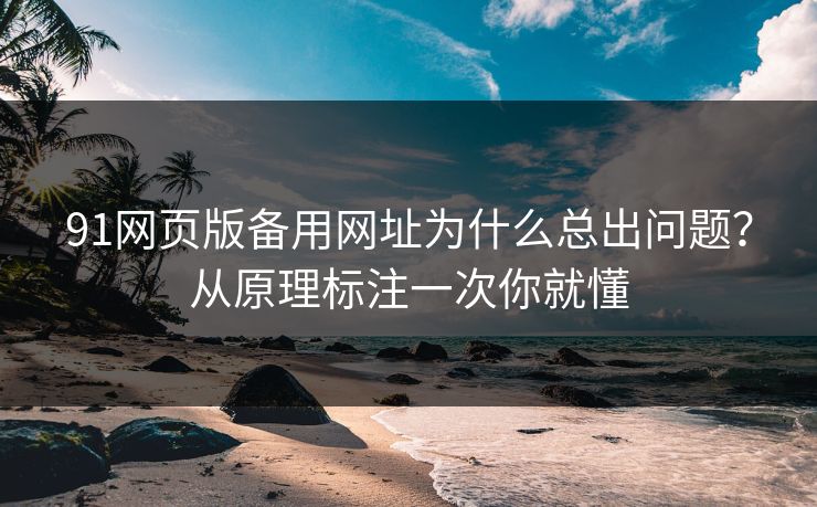 91网页版备用网址为什么总出问题?从原理标注一次你就懂 91网页版备用网址为什么总出问题?从原理标注一次你就懂